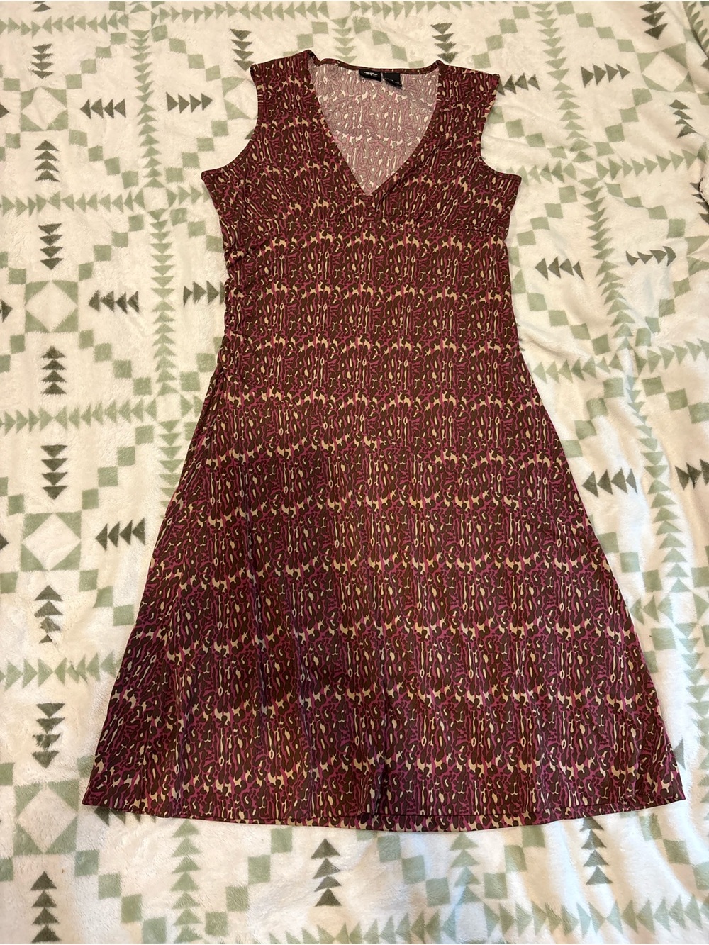 Y2k mossimo leopard print dress